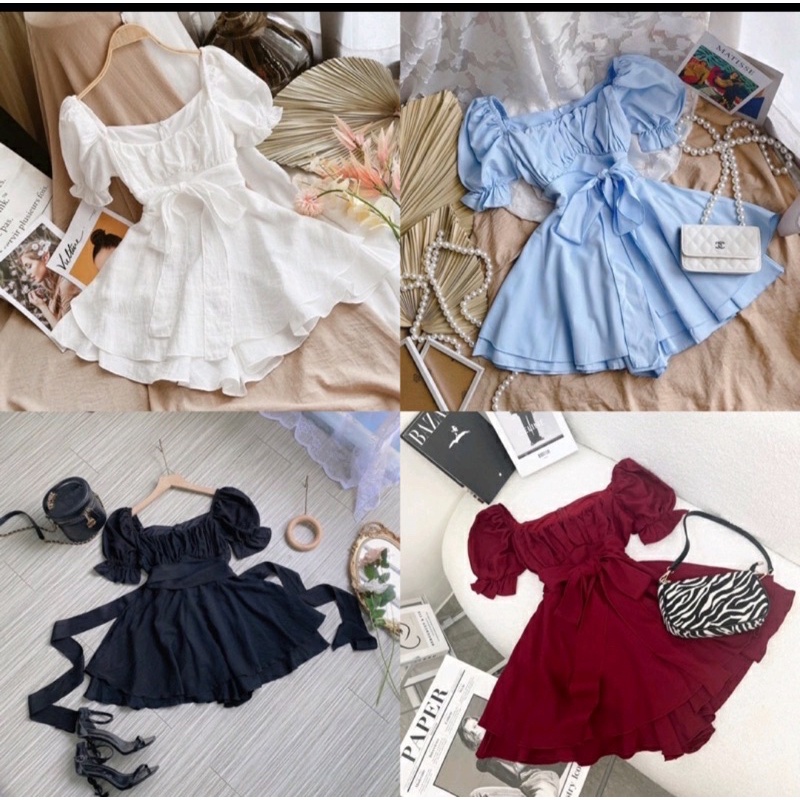 JUM SUSU JUMSUIT thiết kế jum giả váy độc lạ có bo chun co giãn form chuẩn chất vải dày dặn sư ư