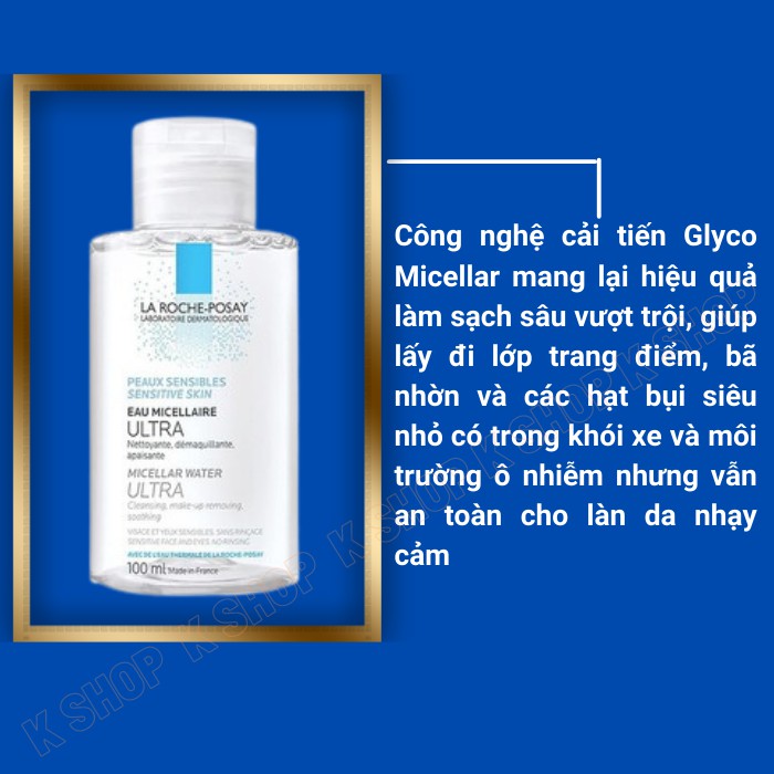 Nước Tẩy Trang sạch sâu cho Da Nhạy Cảm La Roche Posay 100ml hiệu quả làm sạch sâu vượt trội | BigBuy360 - bigbuy360.vn