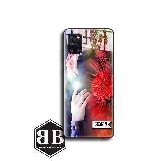 Ốp lưng kính cường lực hoa bỉ ngạn cho SAMSUNG A31 / A51 / A71