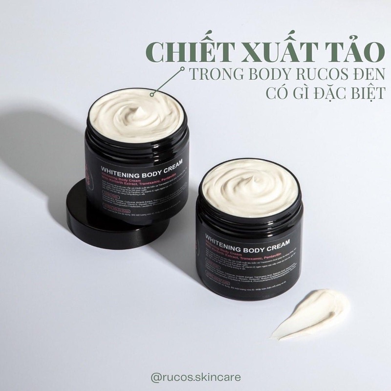 Kem Dưỡng Trắng Da Body Rucos Đen- Làm Đẹp cùng August