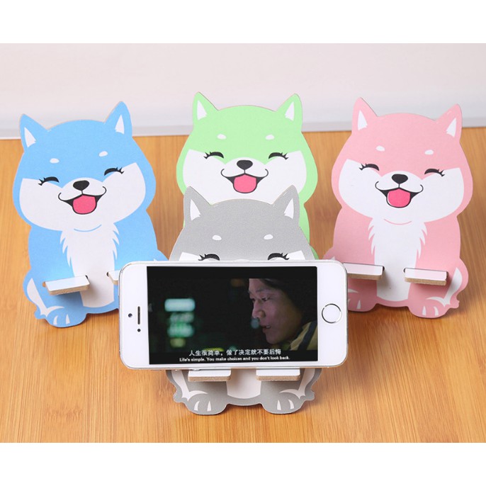 Giá đỡ điện thoại gỗ hình động vật đáng yêu 8,5*,75*13cm Duashop | BigBuy360 - bigbuy360.vn