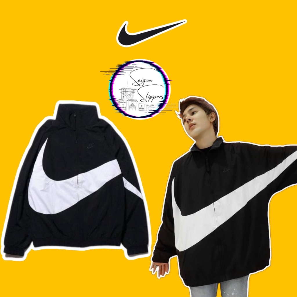 Áo Khoác Nike Swoosh Woven 2 lớp , Áo Khoác BigLogo BIG SIZE