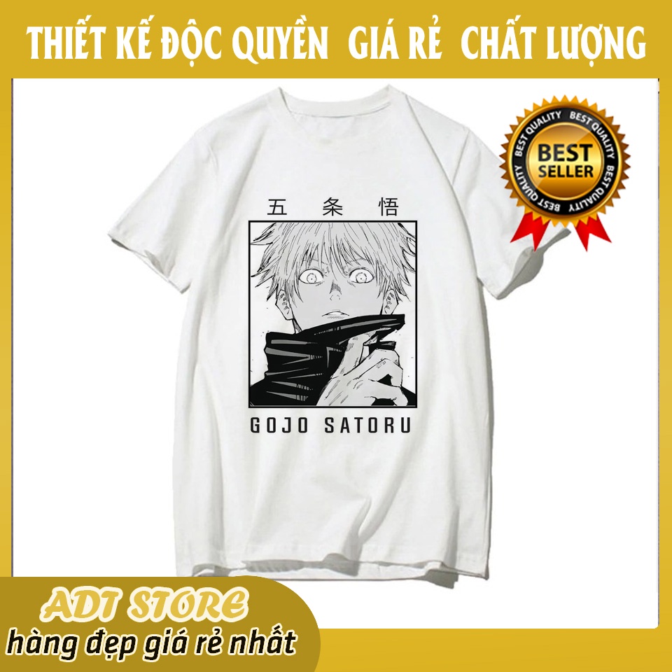 Áo thun unisex anime Jujutsu Kaisen Satoru Yuji Itadori Sukuna Art phong các Nhật Bản cực chất