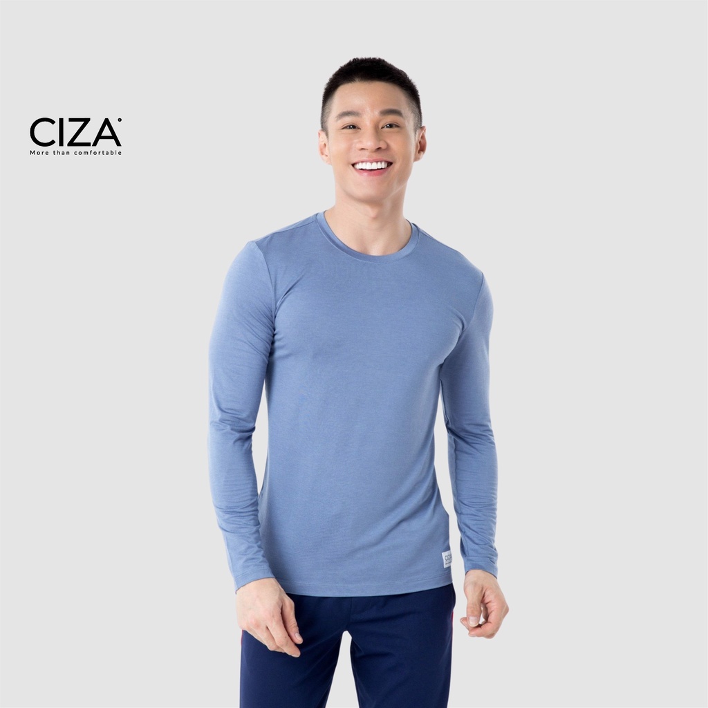 Áo giữ nhiệt nam CIZA cao cấp thể thao vải heattech cổ tròn giữ ấm công nghệ Nhật Bản size S M L XL ATNS17