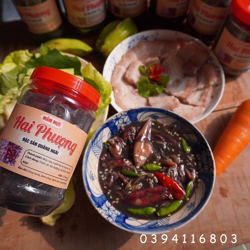 Mắm mực  FREESHIP  Mắm mực 500gram, giá 79k, đặc sản Quảng Ngãi