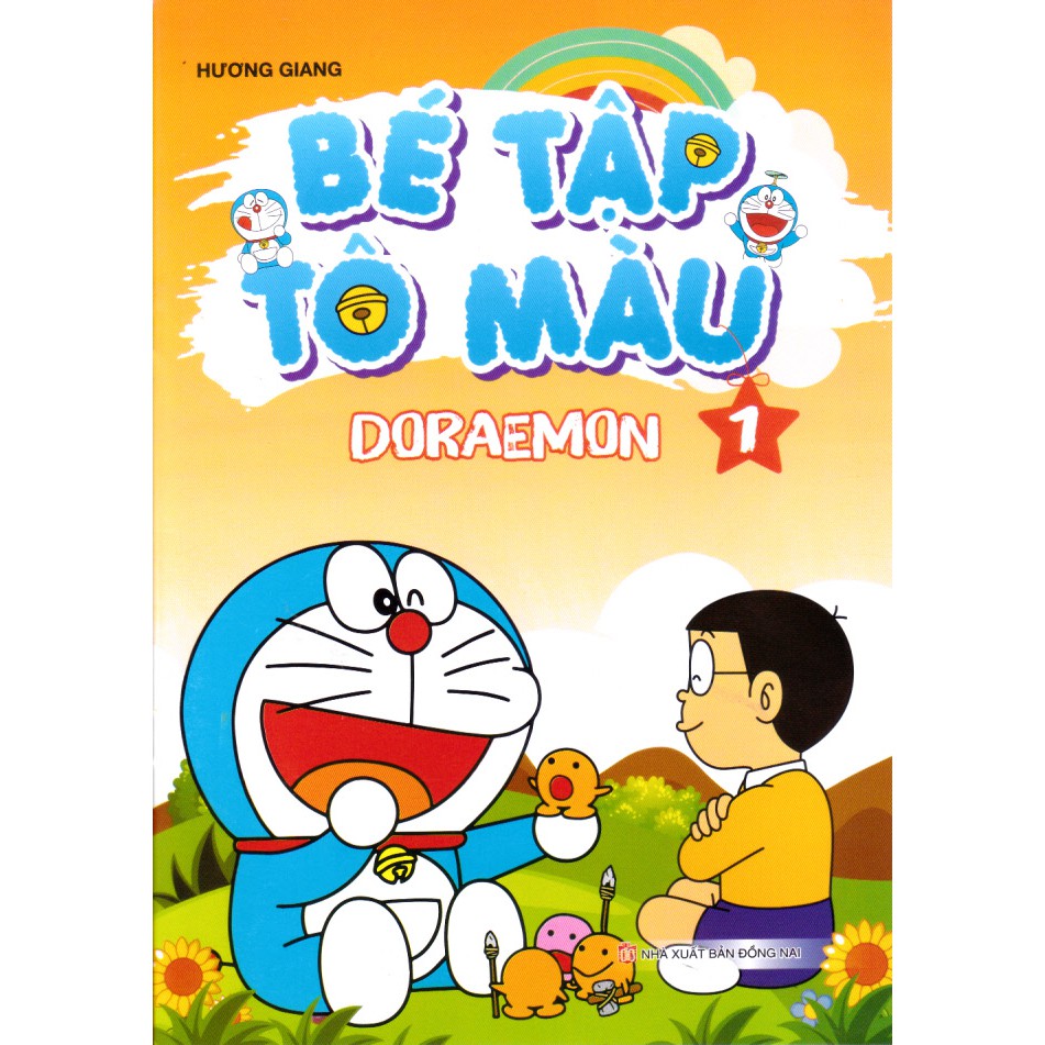 Sách - Bộ tranh bé tập tô màu chủ đề Doraemon - Trọn bộ 10 cuốn.