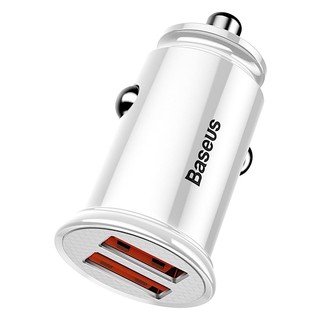 Đầu sạc trên ô-tô 2 cổng baseus dual qc3.0 bs-c15q