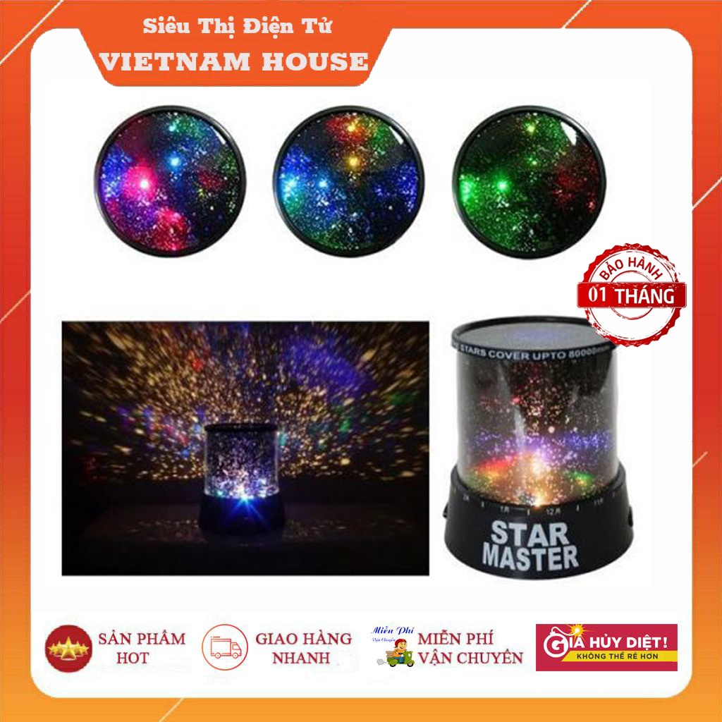 🔴Đang Sale - Đèn Ngủ LED Chiếu Ngôi Sao Vũ Trụ Trang Trí Phòng Ngủ Cho Bé.