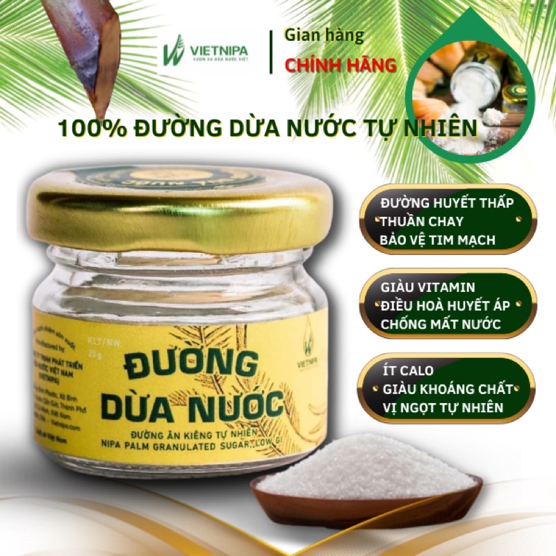 Đường Ăn Kiêng Tự Nhiên Đường Dừa Nước Ông Sáu Vietnipa - XanhSam Organic