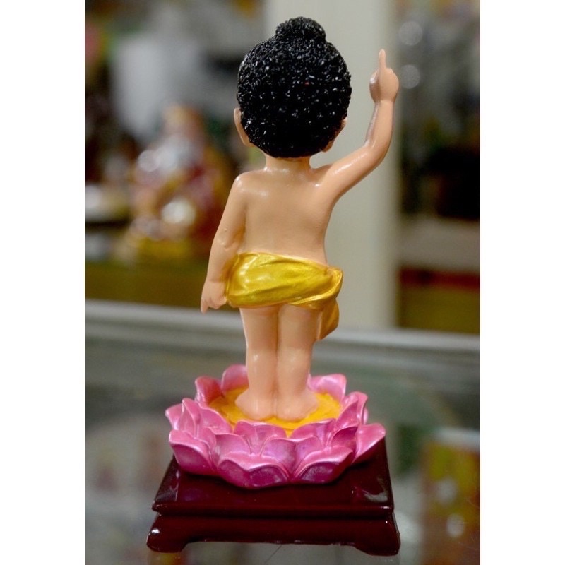 Tượng Phật Dảng Sanh Vẽ Màu Cao 13cm