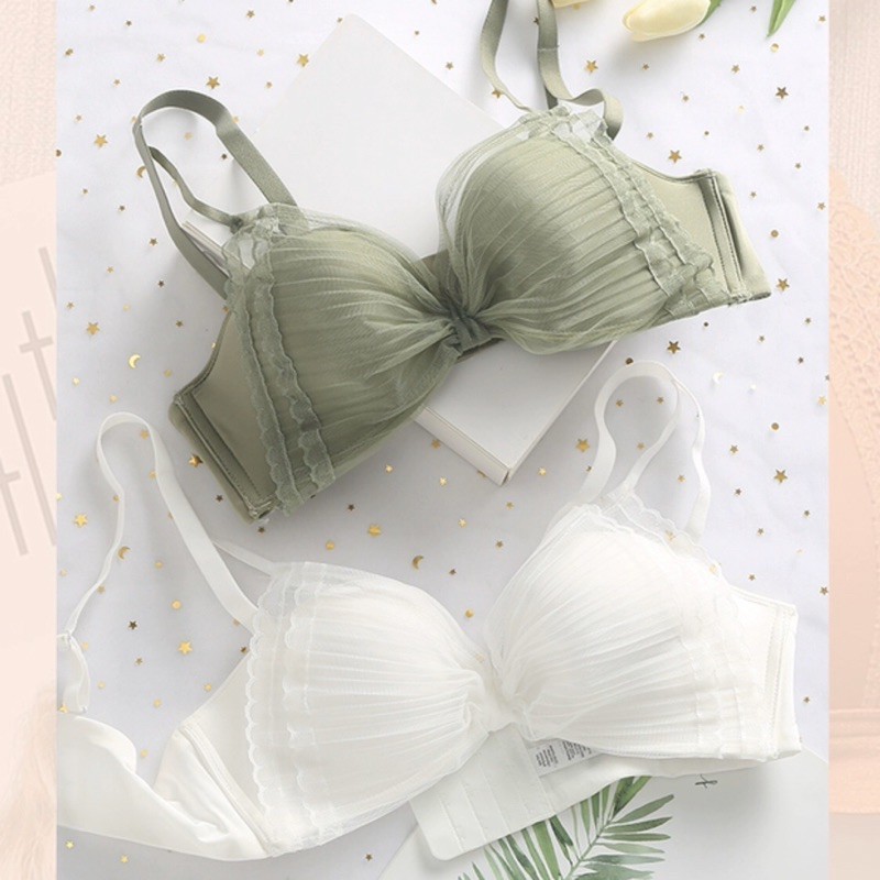 Bộ đồ lót ren sexy cao cấp CharmAiry nâng ngực, không gọng Nơ Đại Dễ Thương | BigBuy360 - bigbuy360.vn