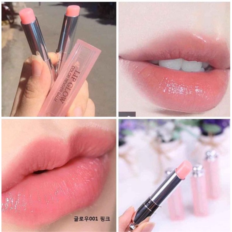 [Hàng Chính Hãng] Son Môi Dior Addict Lip Glow 001 Pink 004 Fullsize Fullbox