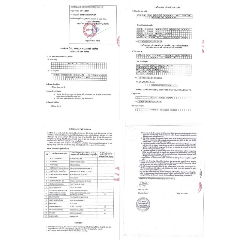 Kem tái sinh ban đêm Magic Skin