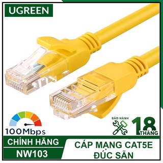 Cáp Mạng Đúc Sẵn Cat5E 100Mbps Cao Cấp, UGREEN NW103 Chính Hãng