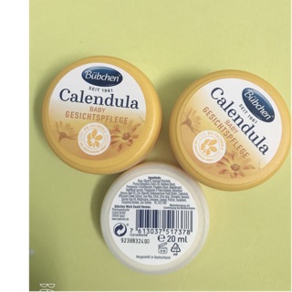 Kem Dưỡng Da Cho Trẻ Em Calendula Gesichtspflege Sensitiv, 20 ml - Bübchen