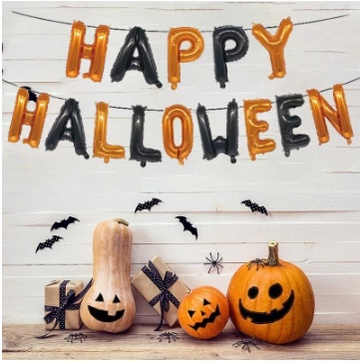 Bong bong trang trí Halloween, bí ngô, con ma, phù thủy,...