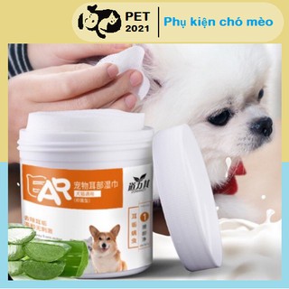 Bông Lau Mắt Và Tai Ố Bẩn Dành Cho Chó Mèo Vệ Sinh Tai Mắt Cho Thú Cưng