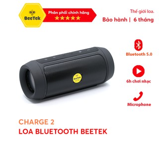 Loa Bluetooth Mini Beetek C2+ Màu đen-Bass dầy, nhỏ gọn 6h Phát nhạc BH 6 Tháng