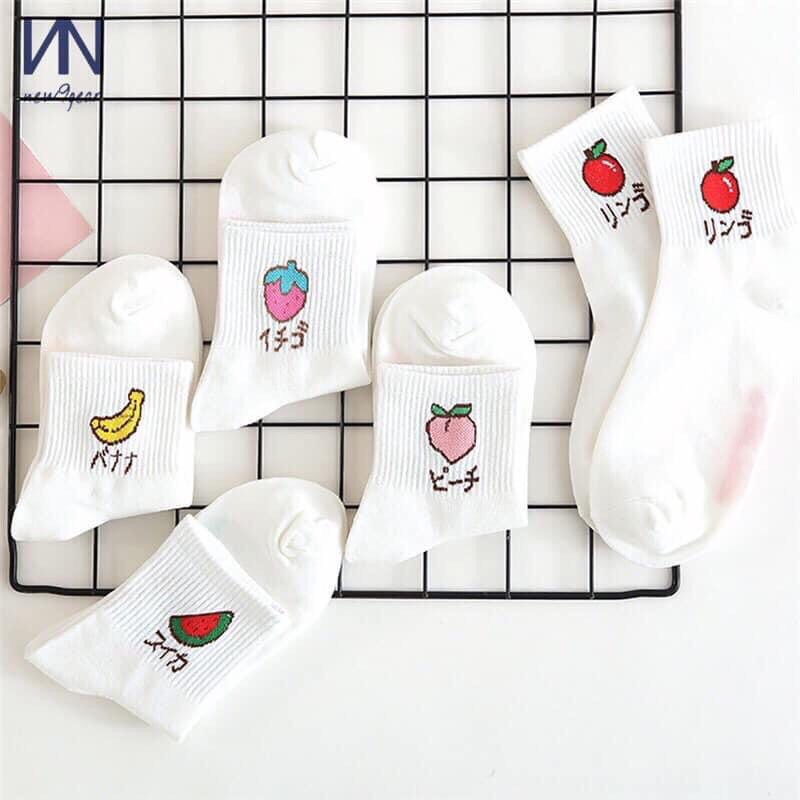 Sét 5 đôi vớ hình trái cây