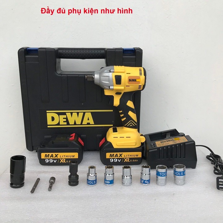 máy siết buiong dewa-99v-tặng kèm 10 món