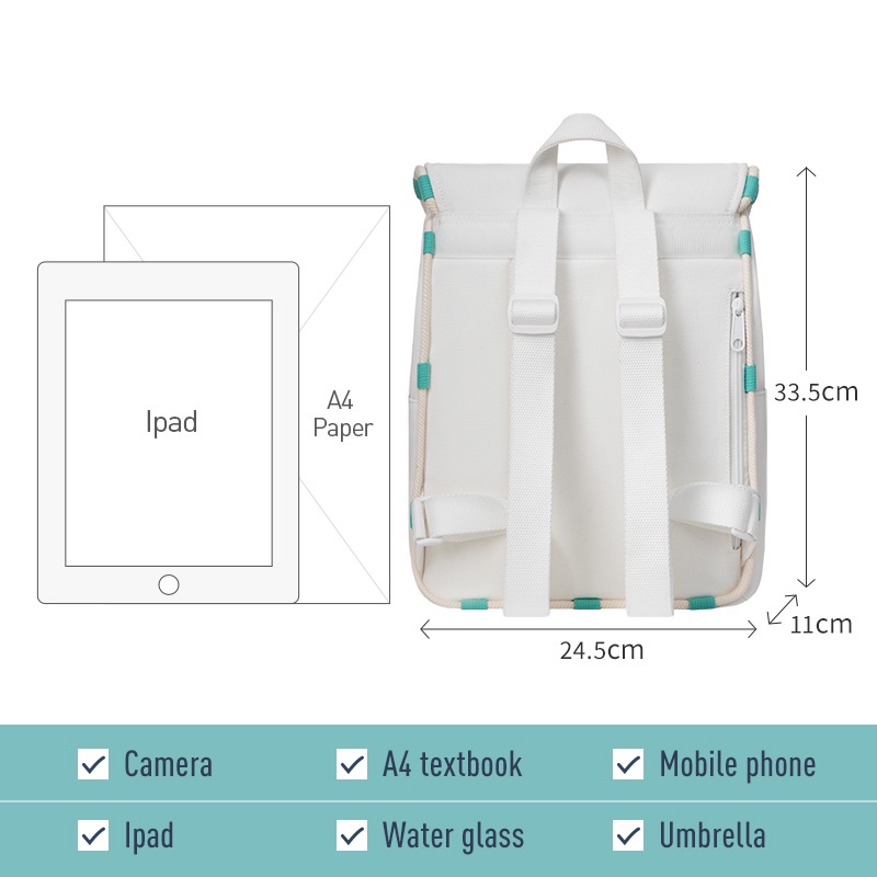 MAH Ba lô nhỏ mát mẻ hợp thời trang Balo học sinh nữ dây rút cá tính Ba lô Thường dành cho Nam