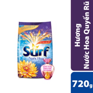 Bột giặt Surf xanh hương nước hoa quyến rũ 720g