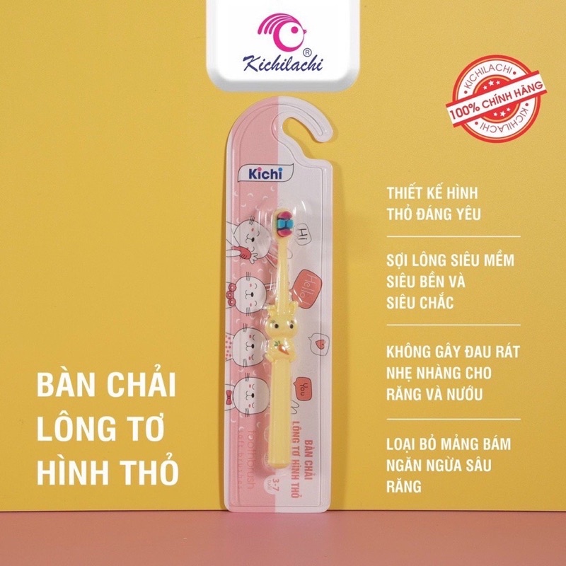 BÀN CHẢI LÔNG TƠ SIÊU MỀM MỊN XUẤT NHẬT CHO BÉ