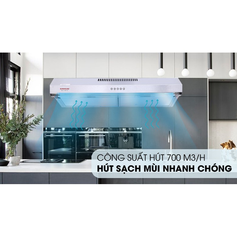 Máy hút mùi âm tủ Sunhouse SHB6118I