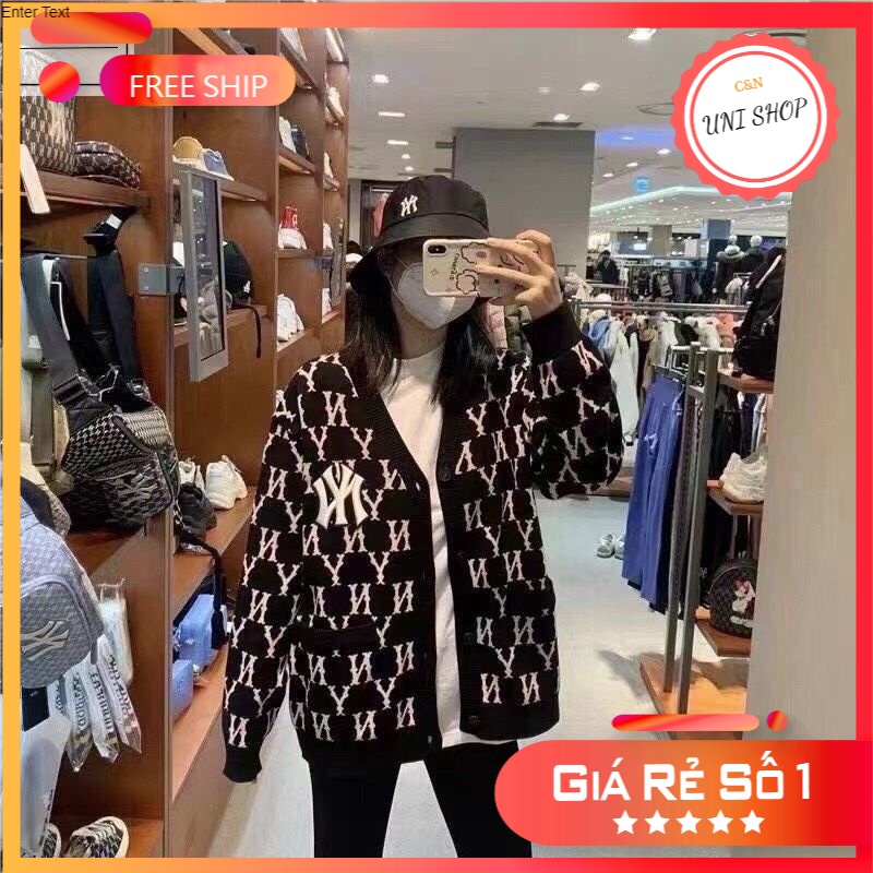 (video Cận chất) Áo khoác unisex CARDIGAN HQ chất nỉ dày dặn in hình NY freesize hàng mới về