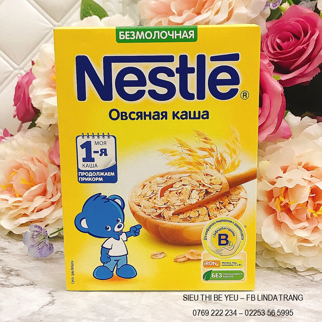 Bột ăn dặm Nestle yến mạch Nga