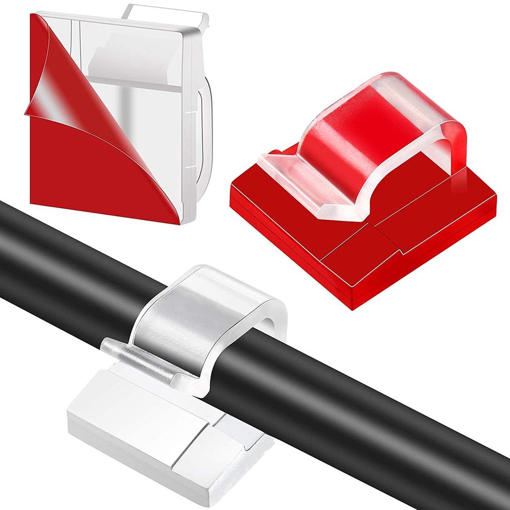 Giá Đỡ Kẹp Dây Cáp Mini Tự Dính Tiện Dụng