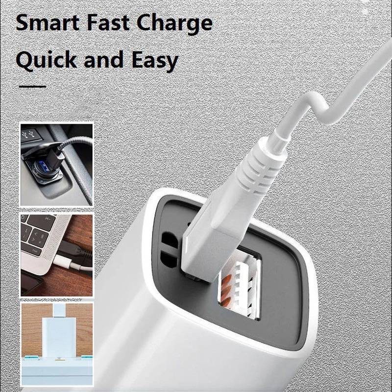 Đèn Pin Mini Cầm Tay, Đèn Siêu Sáng 2 in 1, Kèm Sạc Dự Phòng 1200mah,Chiếu Sáng 5-6h