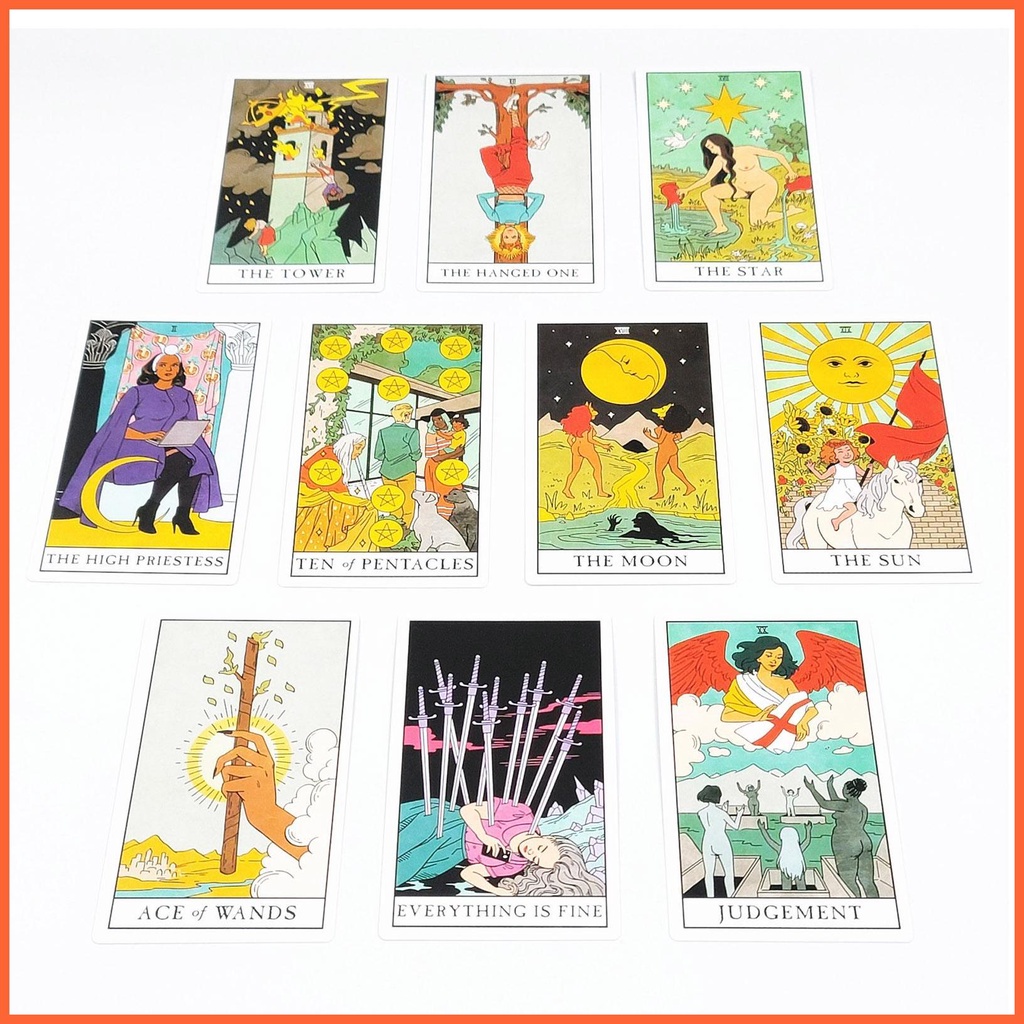 Bộ Thẻ Bài Tarot Phù Thủy Thiết Kế Hiện Đại