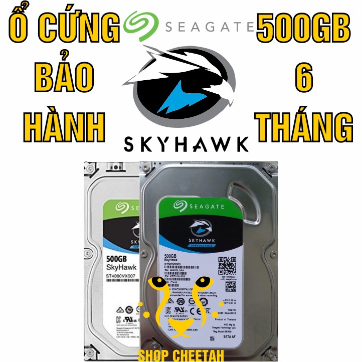 HDD Camera 3.5” Seagate Skyhawk 500GB – Ổ cứng PC chính hãng – Mới 99% – Bảo hành 1-24 tháng – Tháo từ máy nhập khẩu