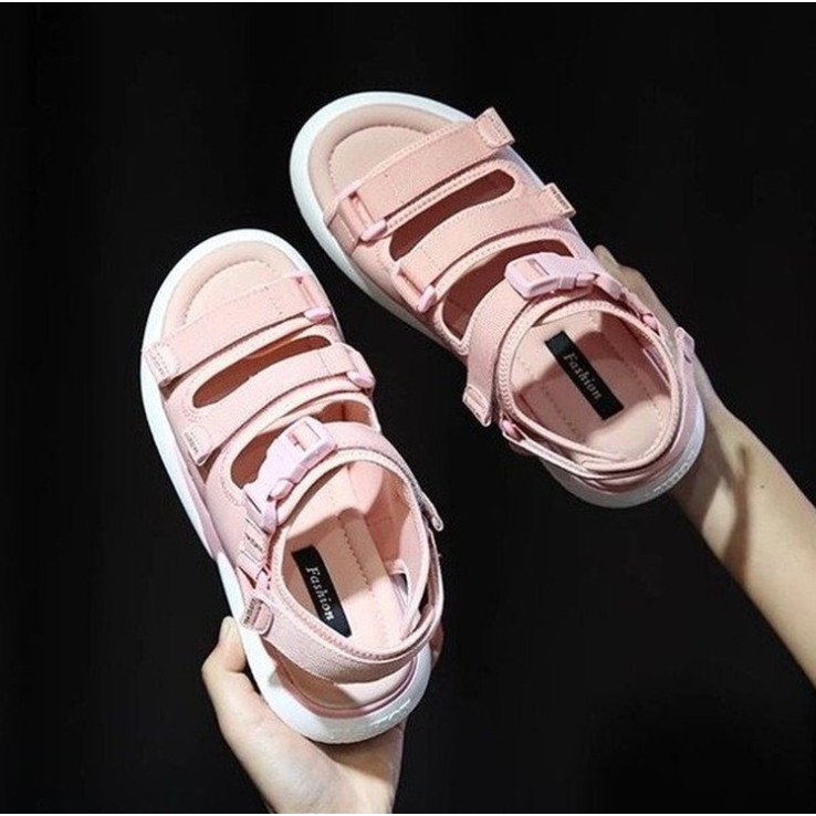 888SD-Sandal nữ 2 quai ngang phong cách Hàn Quốc , Sandal đế dày siêu hot
