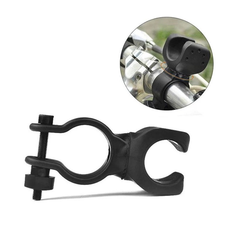 Giá đỡ đèn pin xoay 360 độ gắn xe đạp