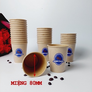 50 chiếc cốc giấy mini cafe 240ml - 8oz