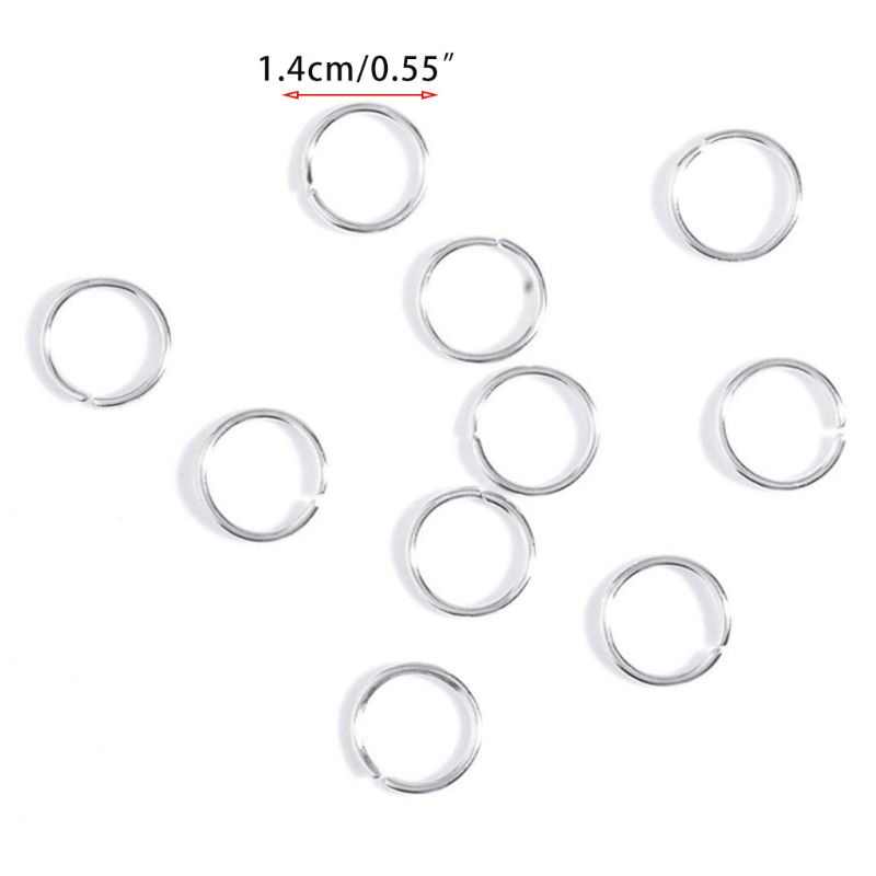 Set 70 Nhẫn Bện Tóc Hình Vỏ Sò Màu Bạc Phong Cách Gothic Punk Cổ Điển DIY
