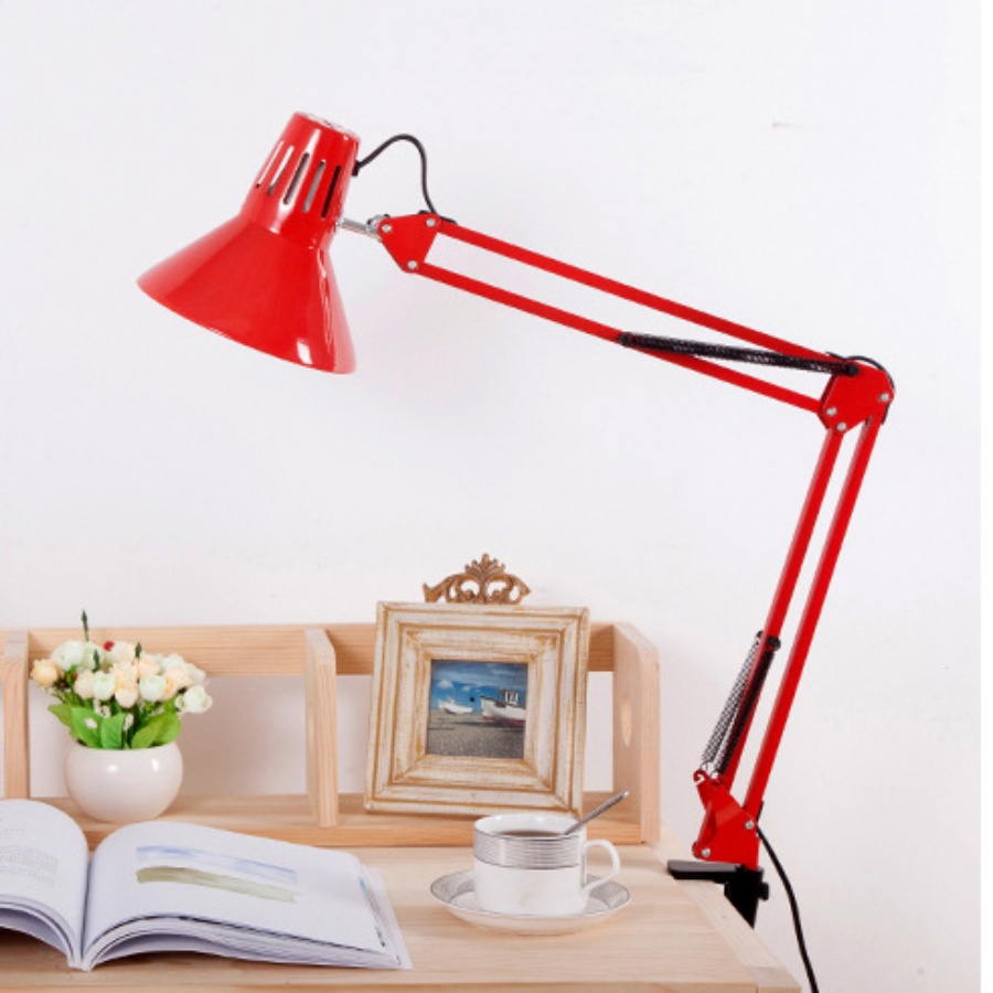 Đèn kẹp cổ điện chóa tam giác sang trọng, đèn pixar decor