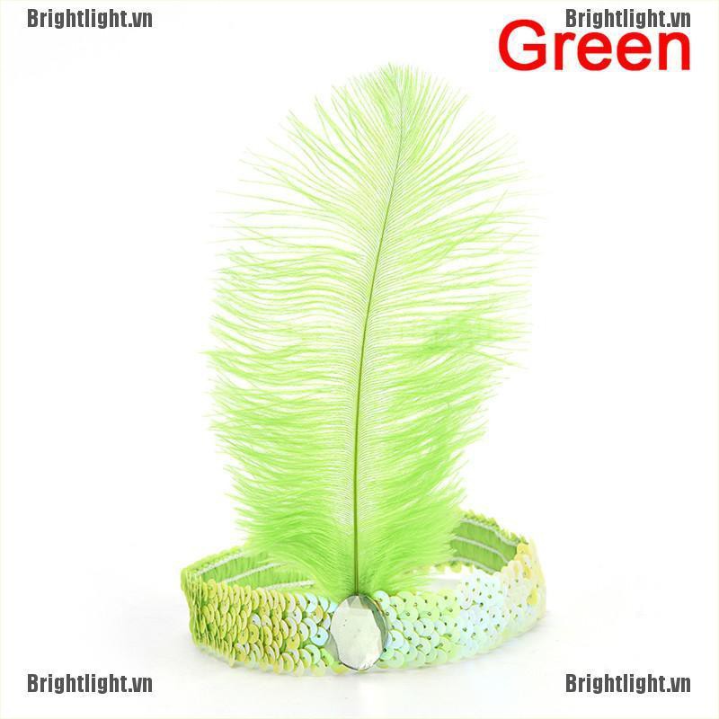 Băng Đô Cài Tóc Đính Lông Vũ Độc Đáo Cho Nữ