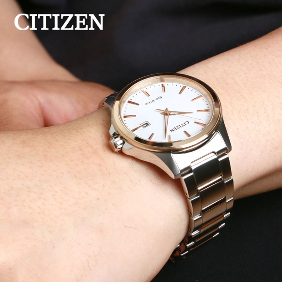 Đồng Hồ Nam Citizen Dây Thép Không Gỉ BM7294-51A - Mặt Trắng (Sapphire)