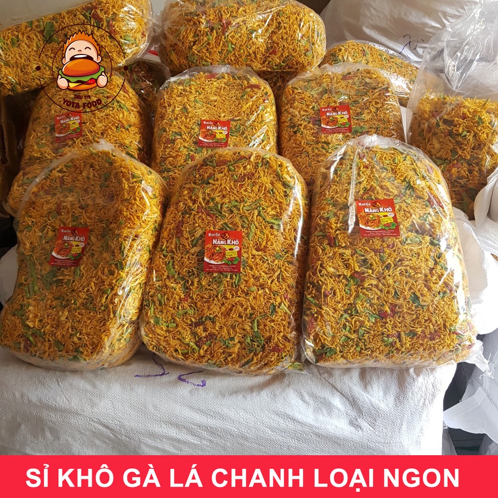 Sỉ 3 kí khô gà lá chanh loại 1  yotafood