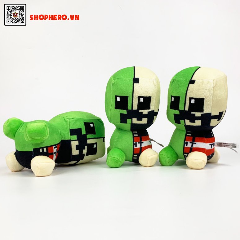 Gấu bông minecraft creeper anatomy chibi