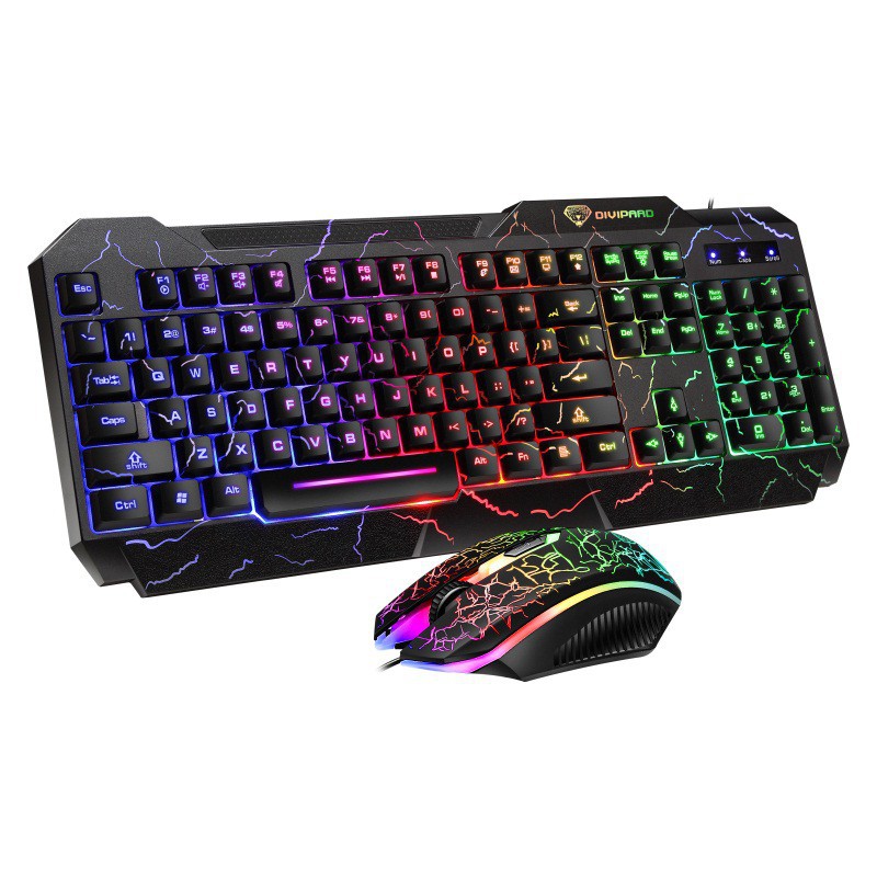 Bàn phím và chuột giả cơ DIVIPARD GMK60 ,Bộ bàn phím giả cơ và chuột game dành chi game thủ LED RGB. | BigBuy360 - bigbuy360.vn