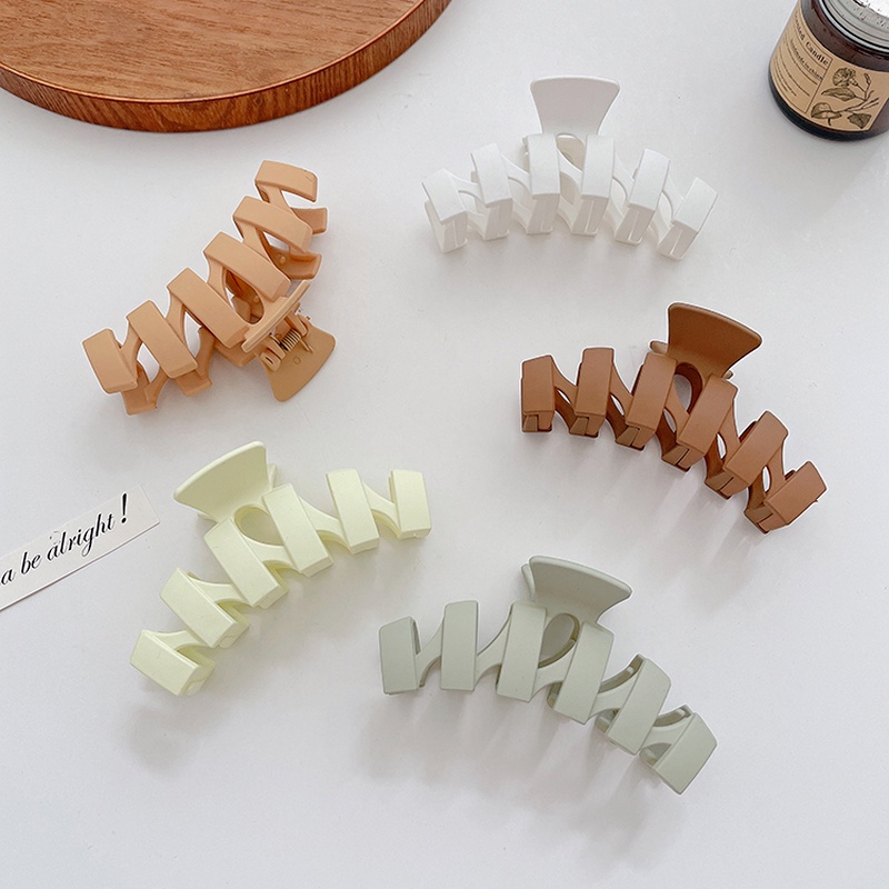 Kẹp tóc lớn kiểu dáng đơn giản phong cách Hàn Quốc 2021 cho nữ