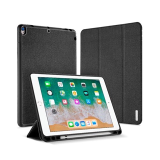 Bao da Dux Ducis Domo cho iPad Air/ Air 2/ Gen 6 9.7 2017, New 2018 lưng dẻo kèm khay để bút chính hãng