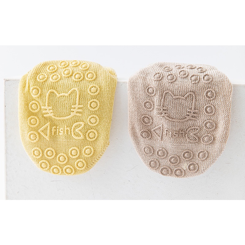 Vớ Cotton Mỏng Thoáng Khí Chống Trượt Màu Sắc Kẹo Ngọt Dành Cho Trẻ Em Sơ Sinh 0-5 Tuổi 2136