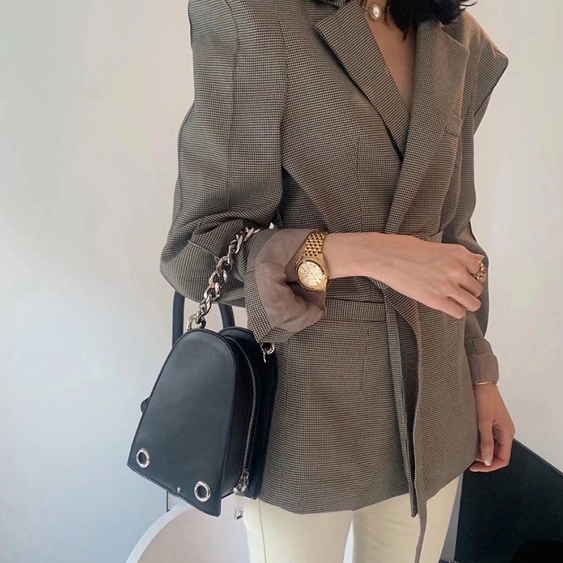 Túi Đeo Chéo Dây Xích Đôi Thời Trang Cho Nữ