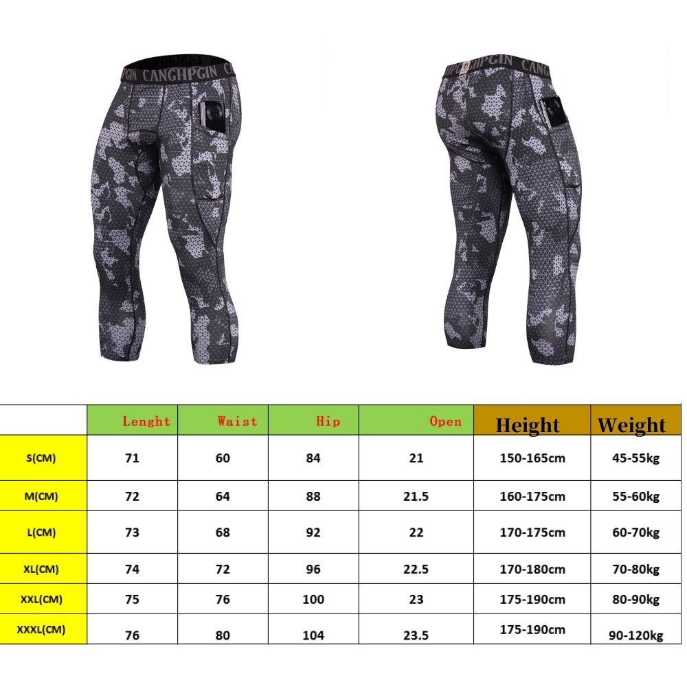 Quần dài thể thao dáng ôm vải co giãn tốt thiết kế cá tính cho nam