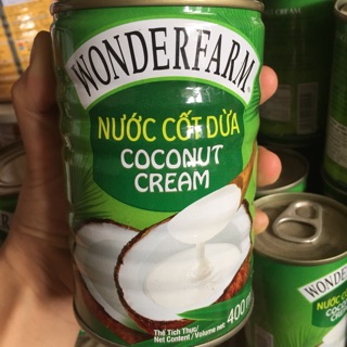 Nước cốt dừa Wonderfarm 400ml, 160ml